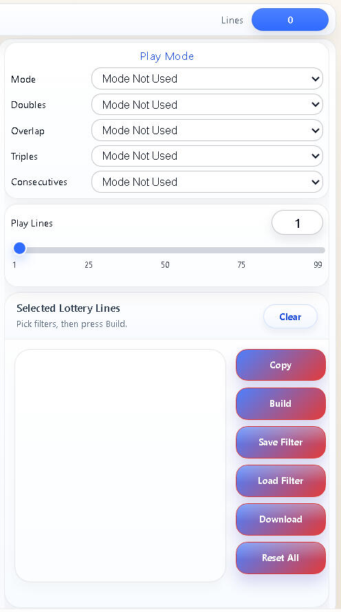 Start with full combinations
