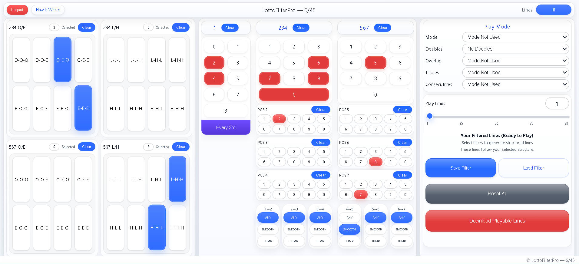 Reduced to structured playable lines Reduced to structured playable lines
